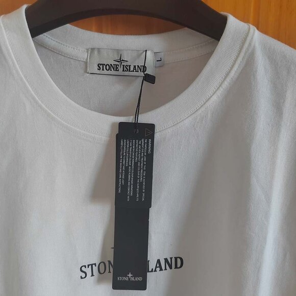 Stone Island Large Back Logo T-Shirt - Picture 2 of 9